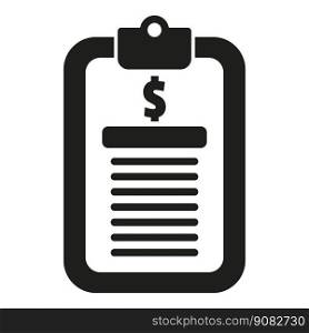 Compensation board icon simple vector. Bank pay. Reward support. Compensation board icon simple vector. Bank pay