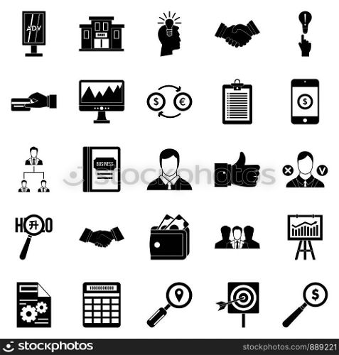 Compensation icons set. Simple set of 25 compensation vector icons for web isolated on white background. Compensation icons set, simple style