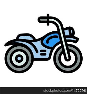 Competition motorbike icon. Outline competition motorbike vector icon for web design isolated on white background. Competition motorbike icon, outline style