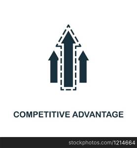 Competitive Advantage icon. Monochrome style design from management collection. UI. Pixel perfect simple pictogram competitive advantage icon. Web design, apps, software, print usage.. Competitive Advantage icon. Monochrome style design from management icon collection. UI. Pixel perfect simple pictogram competitive advantage icon. Web design, apps, software, print usage.