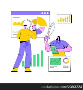 Competitive analysis abstract concept vector illustration. Marketing competitor research, competitive project, market analysis, product release, independent business consultant abstract metaphor.. Competitive analysis abstract concept vector illustration.
