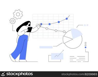 Competitive analysis abstract concept vector illustration. Marketing competitor research, competitive project, market analysis, product release, independent business consultant abstract metaphor.. Competitive analysis abstract concept vector illustration.