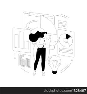 Competitive intelligence abstract concept vector illustration. Business intelligence, information analysis, market research strategy, analytics software, competitive environment abstract metaphor.. Competitive intelligence abstract concept vector illustration.