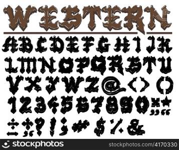 complete vector font set