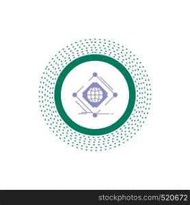 Complex, global, internet, net, web Glyph Icon. Vector isolated illustration. Vector EPS10 Abstract Template background