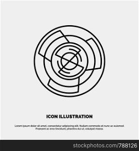 Complexity, Business, Challenge, Concept, Labyrinth, Logic, Maze Line Icon Vector