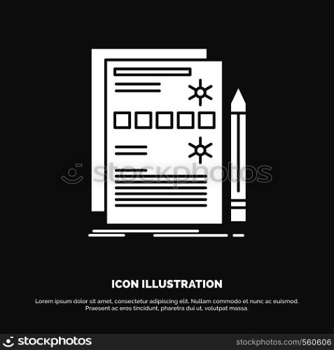 Component, data, design, hardware, system Icon. glyph vector symbol for UI and UX, website or mobile application. Vector EPS10 Abstract Template background