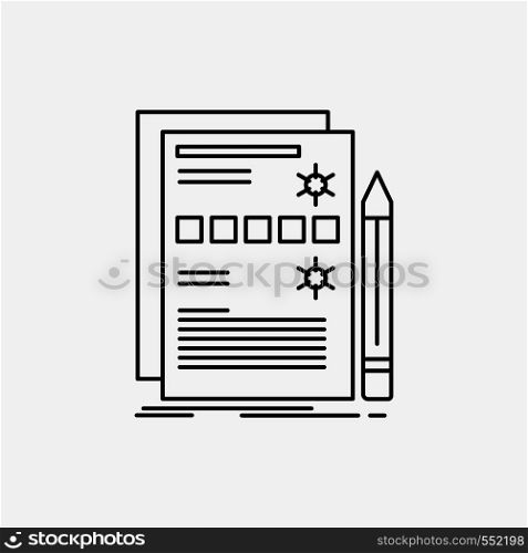 Component, data, design, hardware, system Line Icon. Vector isolated illustration. Vector EPS10 Abstract Template background