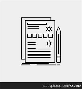Component, data, design, hardware, system Line Icon. Vector isolated illustration. Vector EPS10 Abstract Template background