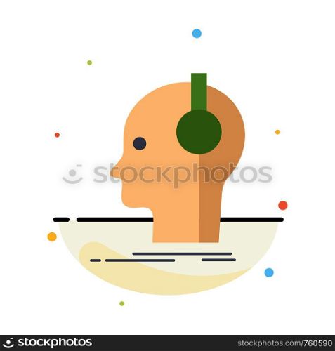 composer, headphones, musician, producer, sound Flat Color Icon Vector