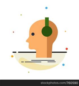 composer, headphones, musician, producer, sound Flat Color Icon Vector