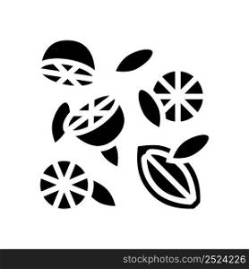 composition lemon glyph icon vector. composition lemon sign. isolated contour symbol black illustration. composition lemon glyph icon vector illustration