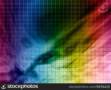 composition with grid, tiles, gradient effect, vector EPS10