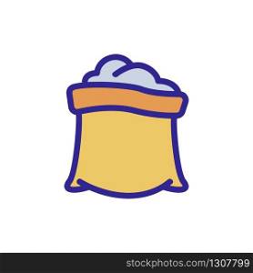 compost bag icon vector. compost bag sign. color isolated symbol illustration. compost bag icon vector outline illustration