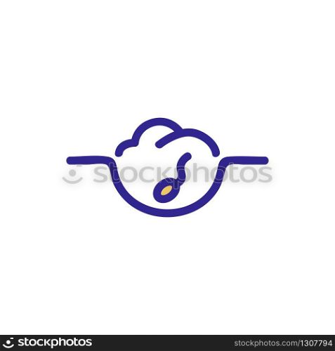 compost plant icon vector. compost plant sign. color isolated symbol illustration. compost plant icon vector outline illustration