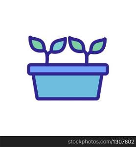compost plants pot icon vector. compost plants pot sign. color isolated symbol illustration. compost plants pot icon vector outline illustration
