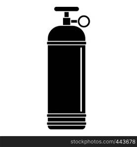 Compressed gas container icon in simple style isolated vector illustration. Compressed gas container icon simple
