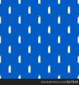 Compressed gas container pattern repeat seamless in blue color for any design. Vector geometric illustration. Compressed gas container pattern seamless blue