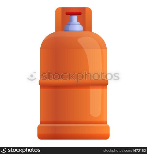 Compressed gas cylinder icon. Cartoon of compressed gas cylinder vector icon for web design isolated on white background. Compressed gas cylinder icon, cartoon style