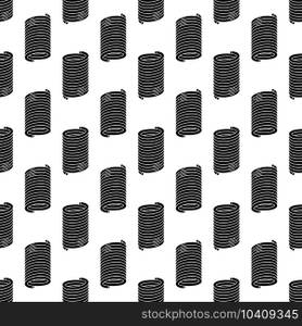 Compression spring pattern seamless background texture repeat wallpaper geometric vector. Compression spring pattern seamless vector
