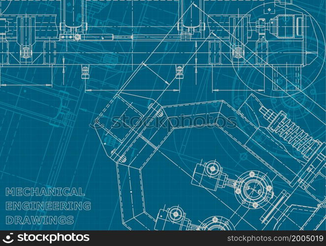 Computer aided design systems. Blueprint, scheme, plan, sketch Technical illustration Corporate style. Blueprint. Corporate style. Mechanical instrument making. Technical