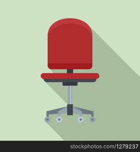 Computer armchair icon. Flat illustration of computer armchair vector icon for web design. Computer armchair icon, flat style