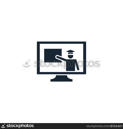 Computer-based training creative icon from Vector Image