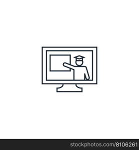 Computer-based training creative icon from Vector Image