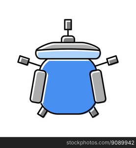 computer chair top view color icon vector. computer chair top view sign. isolated symbol illustration. computer chair top view color icon vector illustration