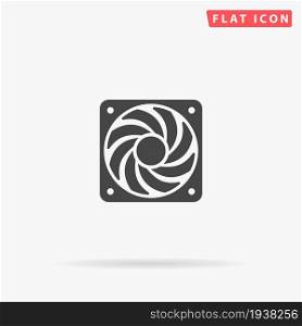Computer Cooler flat vector icon. Hand drawn style design illustrations.. Computer Cooler flat vector icon
