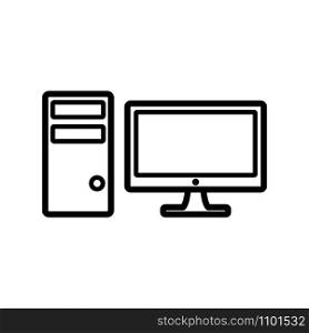 computer - cpu icon vector design template
