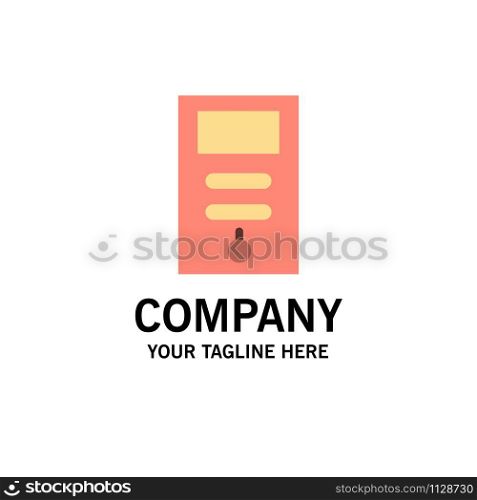 Computer, Cpu, Pc, Stabilizer Business Logo Template. Flat Color