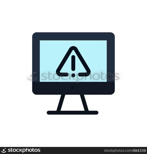 Computer, Data, Information, Internet, Security Flat Color Icon. Vector icon banner Template