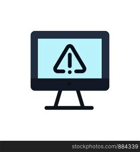 Computer, Data, Information, Internet, Security Flat Color Icon. Vector icon banner Template