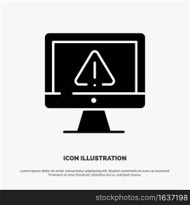 Computer, Data, Information, Internet, Security solid Glyph Icon vector