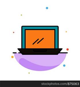 Computer, Desktop, Device, Hardware, Pc Abstract Flat Color Icon Template