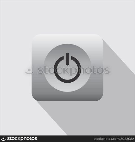 computer desktop power icon vector art illustration. computer desktop power icon