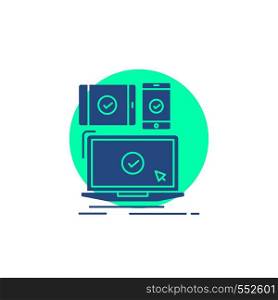computer, devices, mobile, responsive, technology Glyph Icon.. Vector EPS10 Abstract Template background