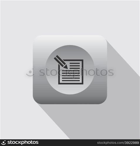 computer document theme icon vector art illustration. document icon