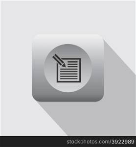 computer document theme icon vector art illustration. document icon