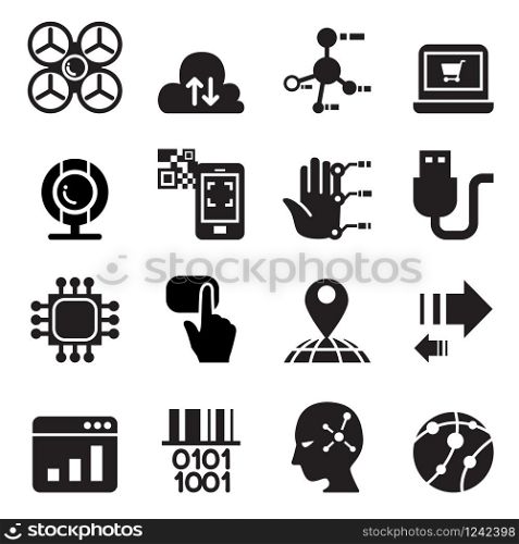 Computer & electronic Technology icon set