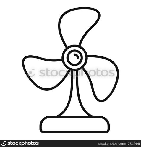 Computer fan icon. Outline computer fan vector icon for web design isolated on white background. Computer fan icon, outline style