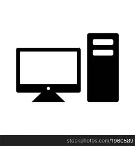 Computer flat icon