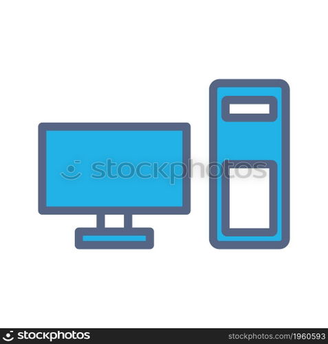 Computer flat icon