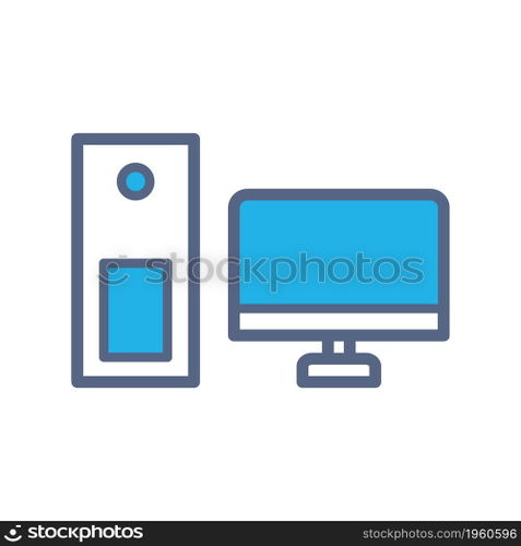 Computer flat icon