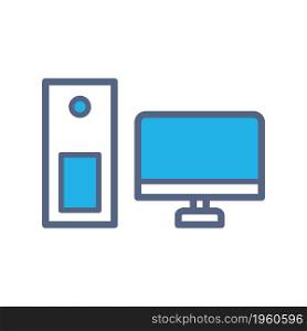 Computer flat icon
