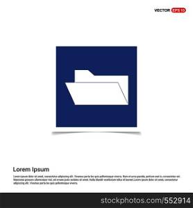 Computer Folder Icon - Blue photo Frame