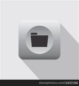 computer folder icon theme vector art illustration. computer folder icon