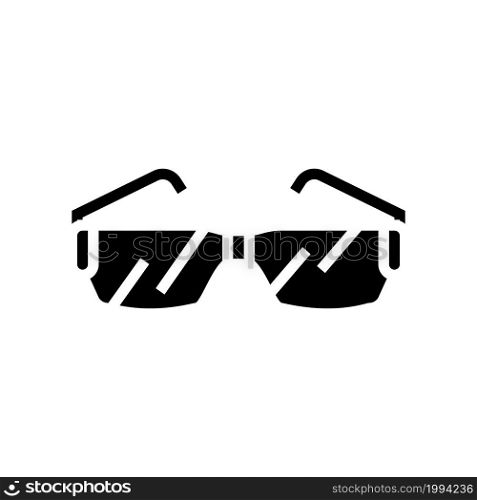 computer glasses glyph icon vector. computer glasses sign. isolated contour symbol black illustration. computer glasses glyph icon vector illustration