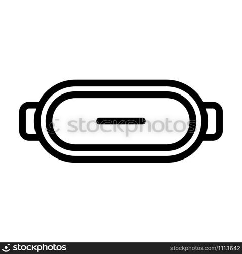 Computer glasses icon vector. Thin line sign. Isolated contour symbol illustration. Computer glasses icon vector. Isolated contour symbol illustration